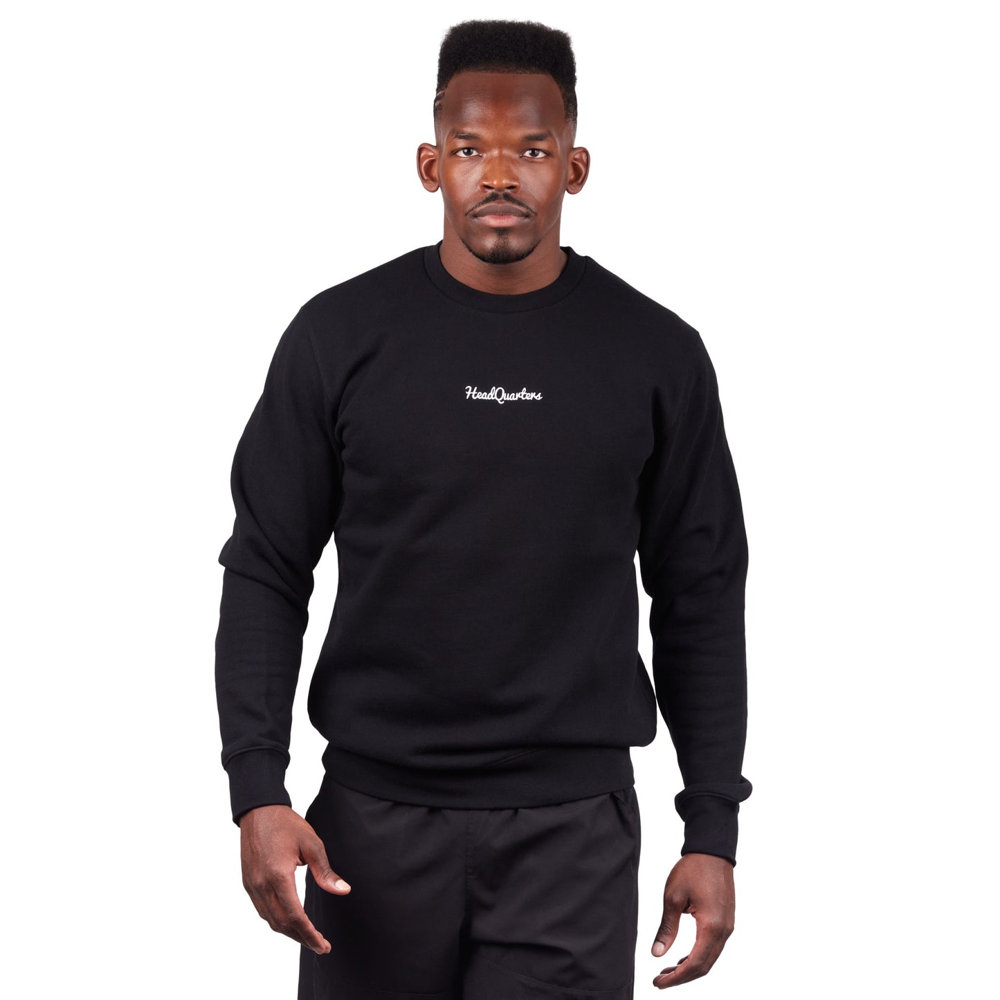 Essentials Black Crewneck