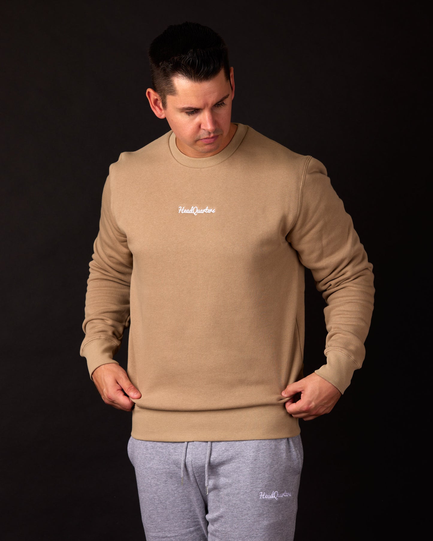 Essentials Crewneck Sand Model
