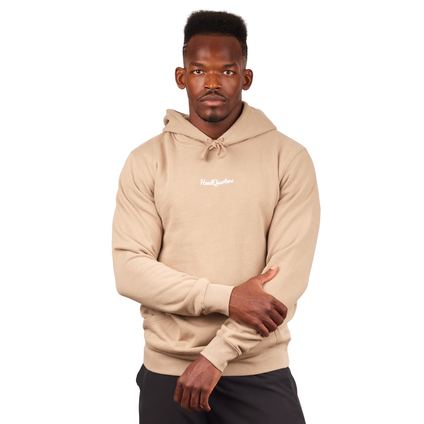 Mens Essentials Hoodie Sand