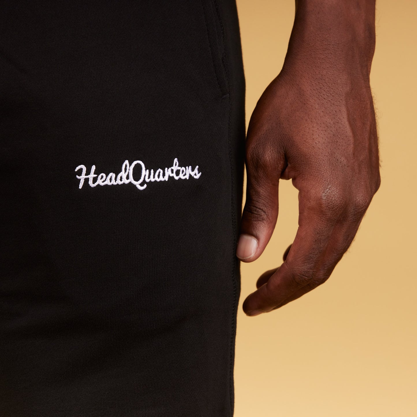 Mens Black Premium Sweatpants Logo