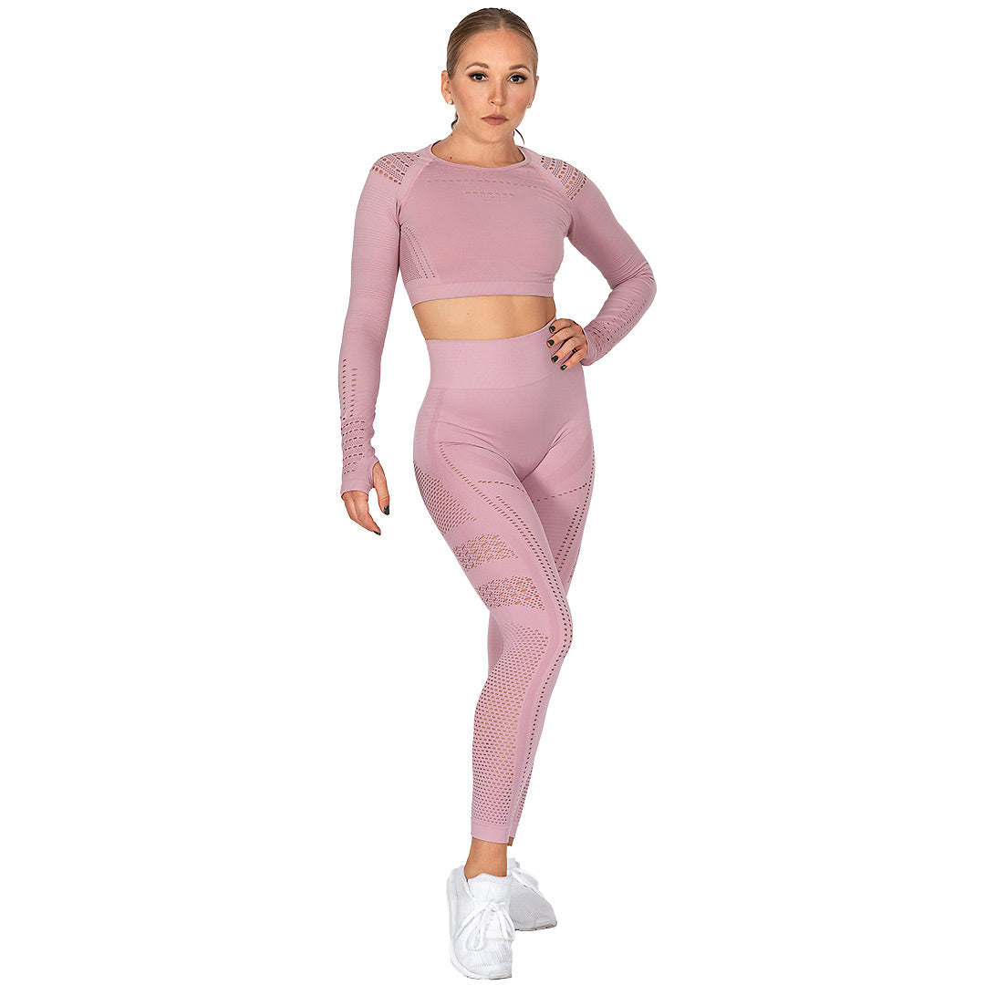 HeadQuarters Cutout Seamless Crop Top