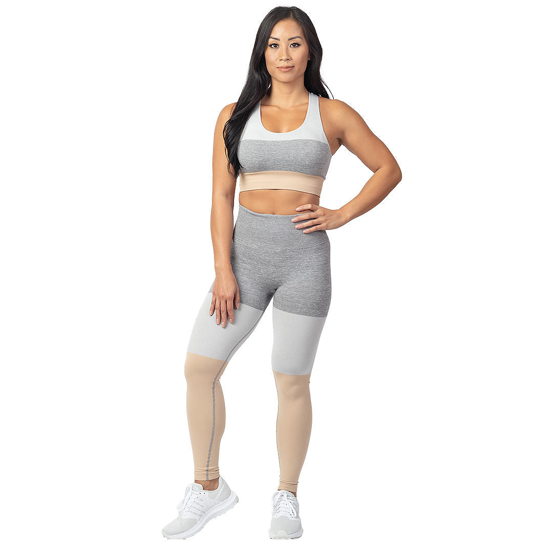 HeadQuarters Tri Color Seamless Leggings