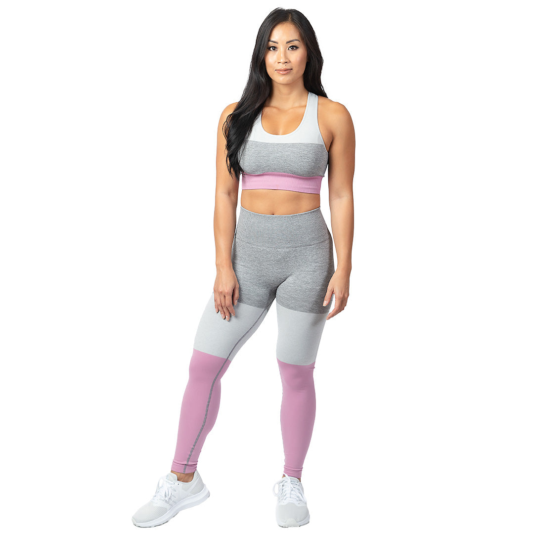 HeadQuarters Tri Color Seamless Leggings