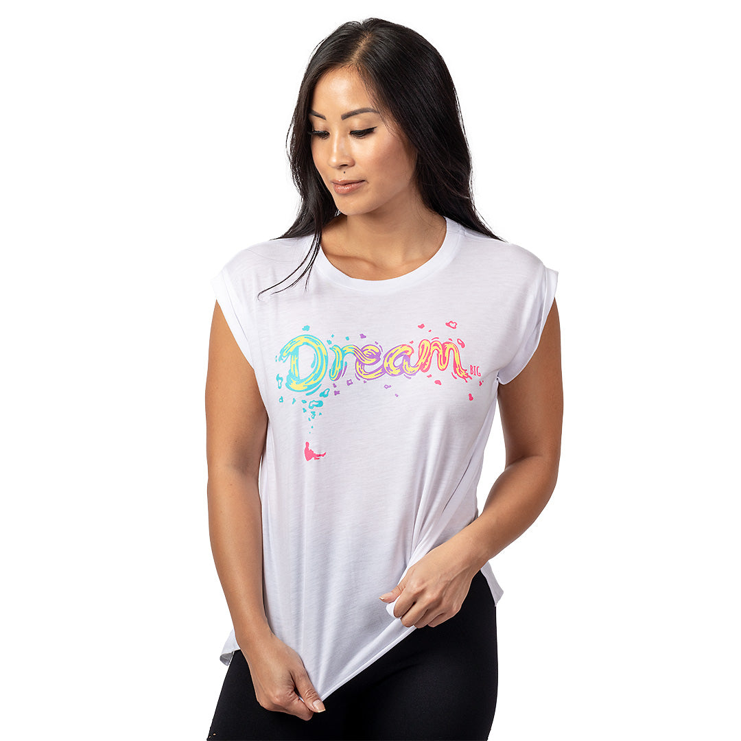 Dream Big Flowy Muscle Tee