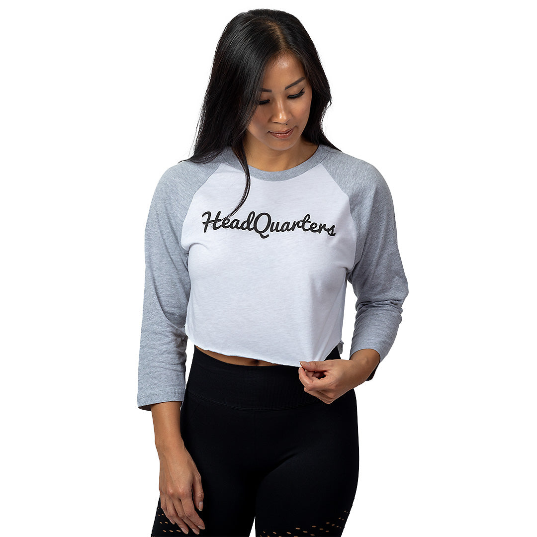 Crop-Top Raglan Logo Tee