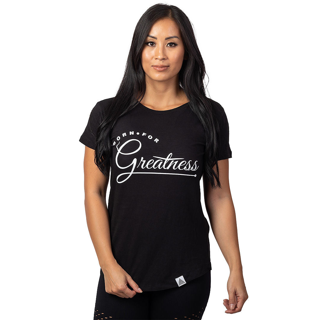 "Greatness" Scallop Tee