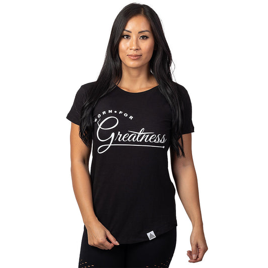 "Greatness" Scallop Tee
