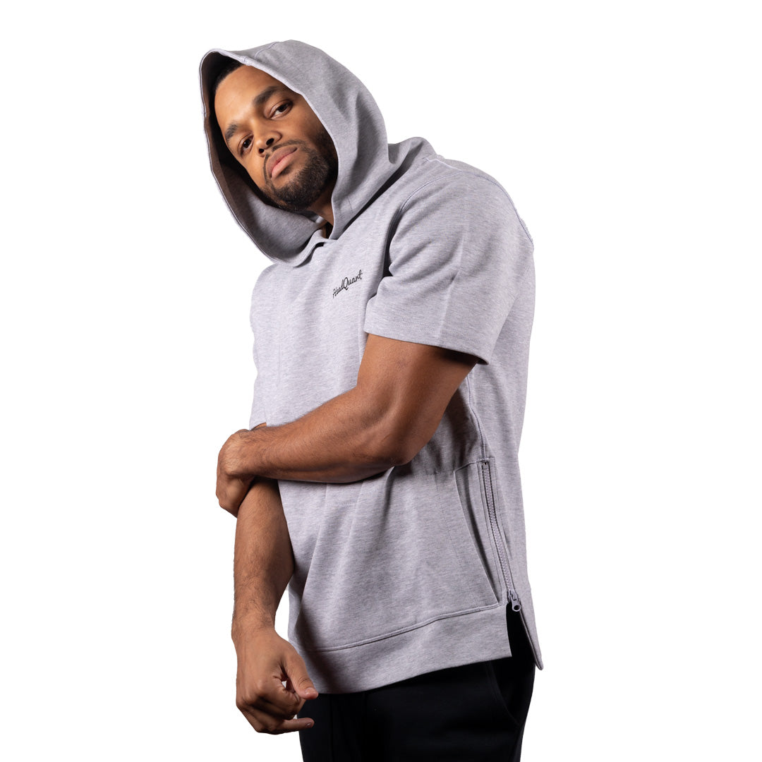 HeadQuarters Tech Fleece Short Sleeve Side Zip Hoodie