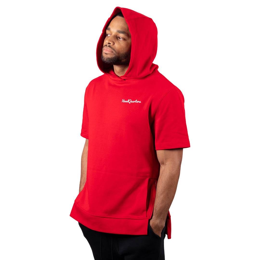 HeadQuarters Tech Fleece Short Sleeve Side Zip Hoodie