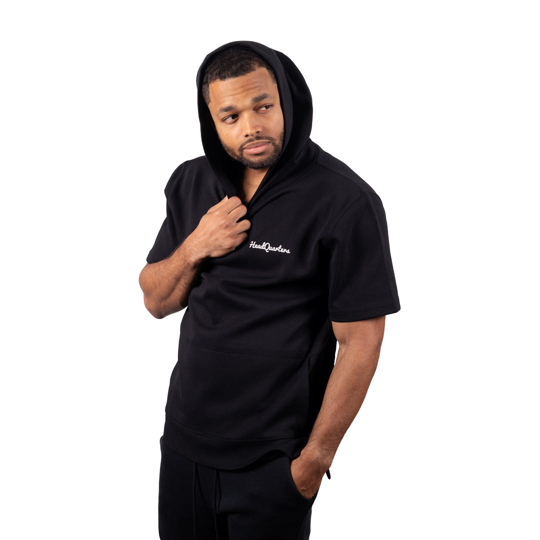 HeadQuarters Tech Fleece Short Sleeve Side Zip Hoodie