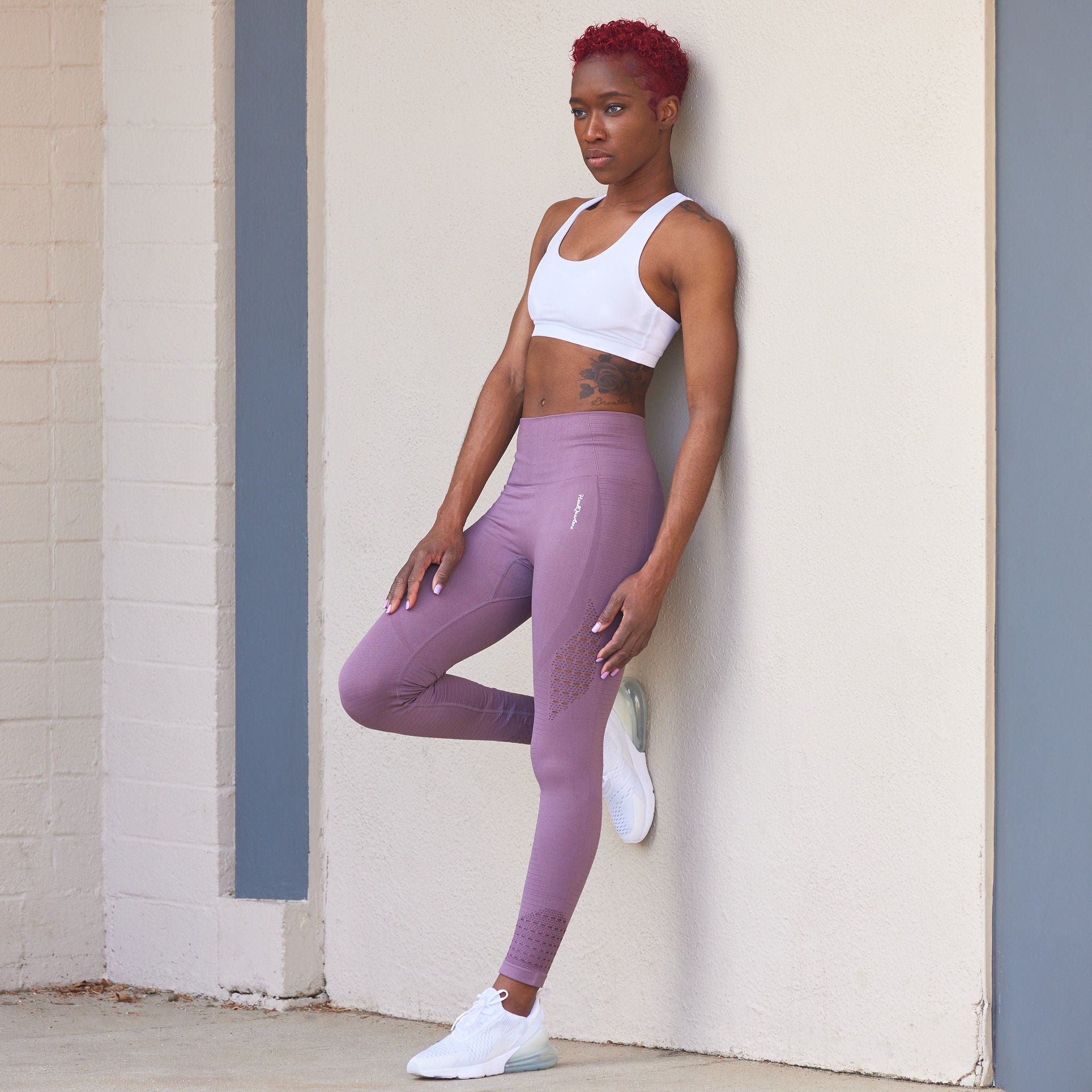 Pink on sale compression leggings