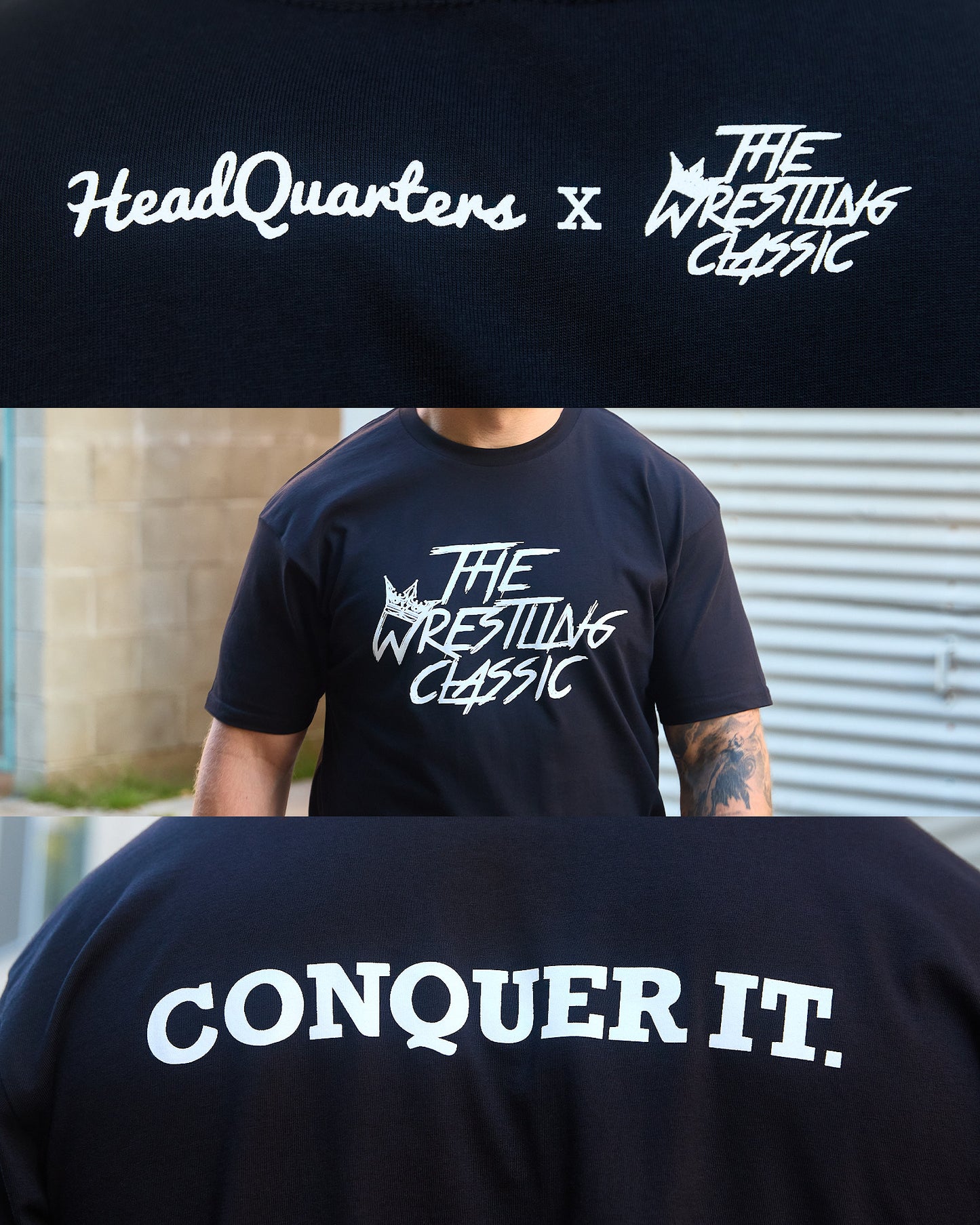 HeadQuarters X The Wrestling Classic Logo Tee